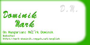 dominik mark business card